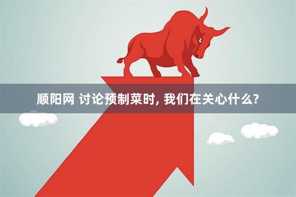 顺阳网 讨论预制菜时, 我们在关心什么?