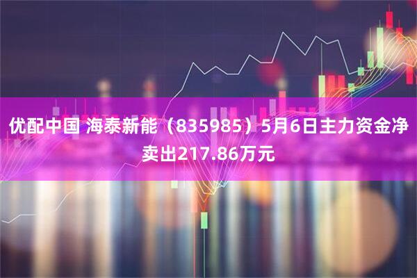 优配中国 海泰新能（835985）5月6日主力资金净卖出217.86万元